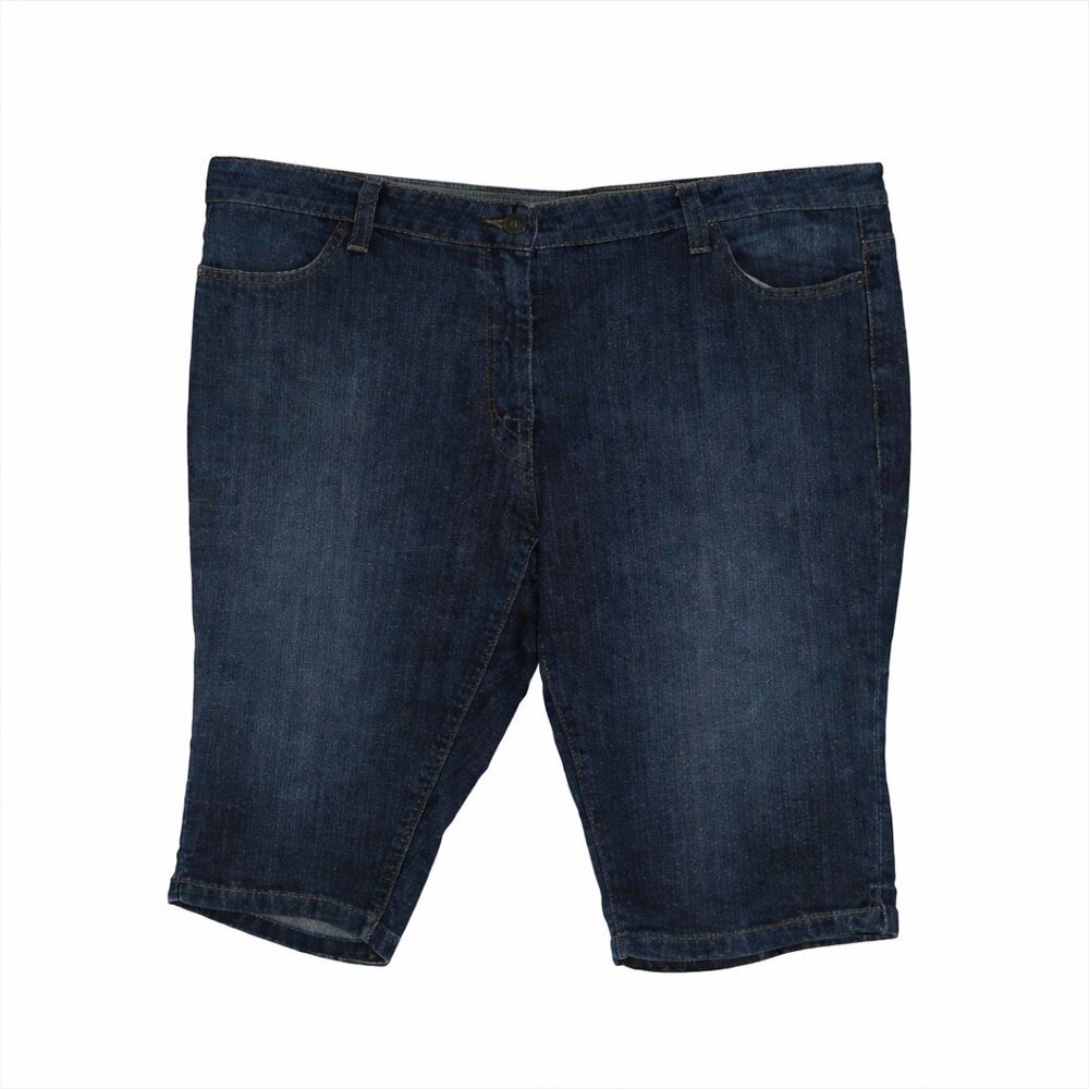 BODEN Bermuda Medium Wash Blue Jean Shorts Size 18R